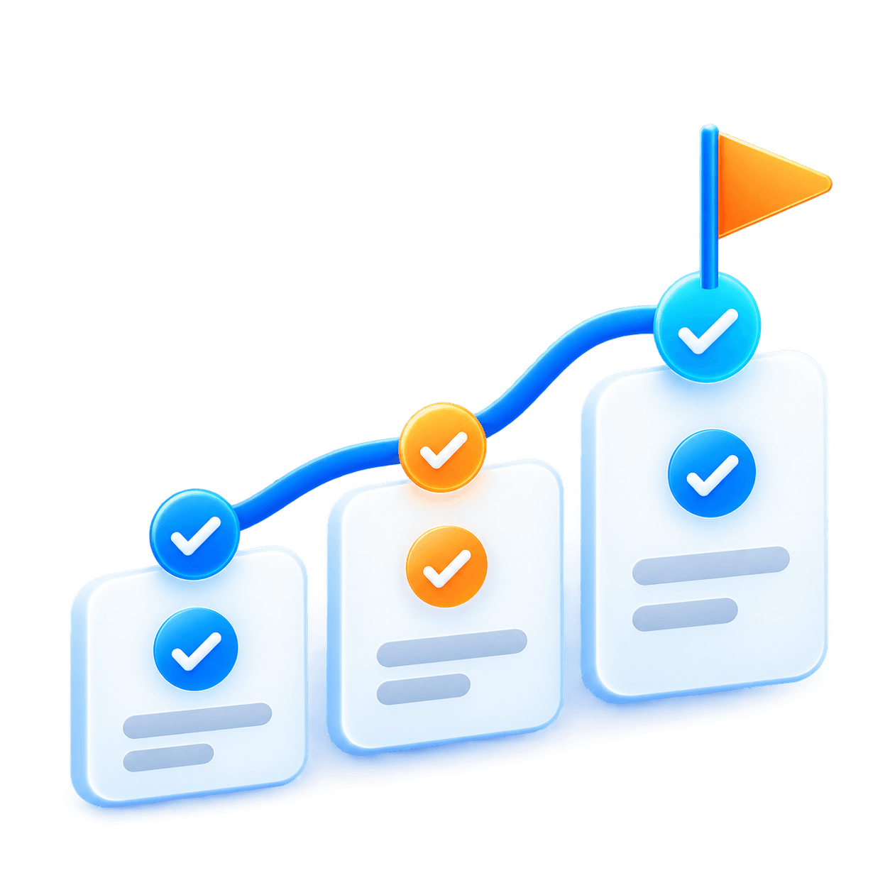 My Challenge Studio illustration of a guided progress path